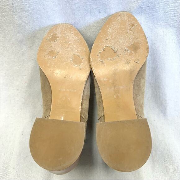 Everlane The Heel Boot block heel ankle bootie in taupe suede size 9.5 - Picture 12 of 14